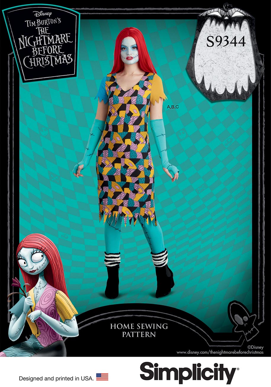 9344 Official Misses' Sally Nightmare Before Christmas Costume – Coscraft