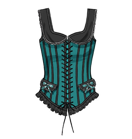 B5662 Boned Corsets with Lacing