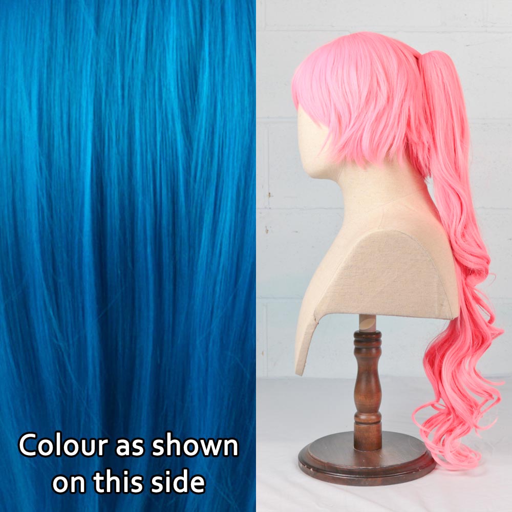 Pink wig ponytail best sale